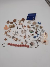 Mixed Lot Of Vintage Estate Jewelry