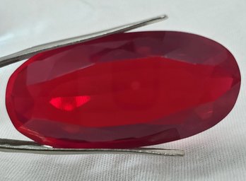 Enormous Tested 122.50 CT Ruby ~ 44.14mm X 21.43mm X 11.02mm