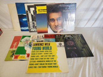 Mixed Lot Vintage Vinyl-placido Domingo, Lawrence Welk, Children's LPs, Classical & More