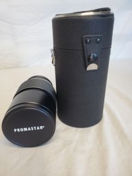 Vintage 35mm Camera Lens With Case - Promastar 200mm