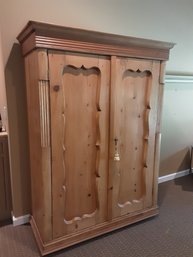 Antique French Pine Armoire