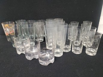 Lot Of Barware Drinking Glasses