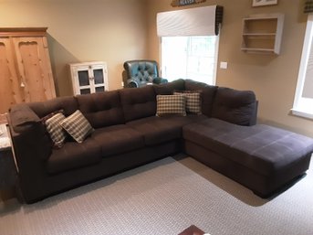 Brown Sectional Chaise Sofa