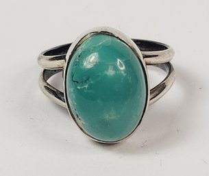 Sweet  Sterling Silver Tibetan Turquoise Stone Ring