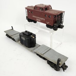 Lionel Transformer Car And Caboose