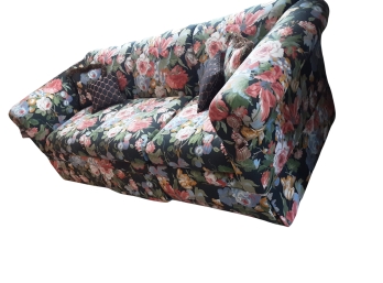 Mvmer Black Floral Sofa