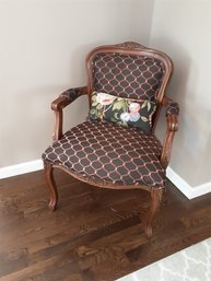 Custom Upolstured Black Accent Chair #2