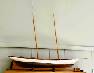 Could Be Your Next Mega Yacht America B22M Model Sailboat - Unfinished With Included Ship Fittings