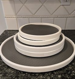 Set Of Stacking Lazy Susan Trays