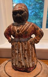 Antique Cast Iron 'Mammy' Figural Coin Bank