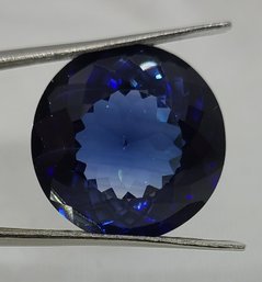 Stunning 27.85 CT Tested Round Madagascan Blue Sapphire Gemstone ~ 18.11mm X 17.86mm X 9.83mm