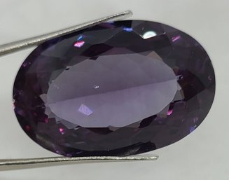 Lovely And Rare 60.25 CT Tested Oval Purple Tanzanian Musgravite Gemstone 30.84mm X 20.38mm X 10.34mm