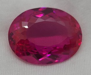 Gorgeous 52.90 CT Tested Oval Pink Ruby Gemstone ~ 27.53mm X 20.94mm X 10.39mm