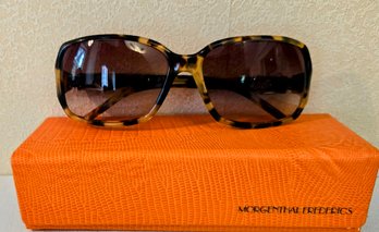 Morgenthal Frederics Designer Sunglasses In Tortoise With Fab Orange Case!