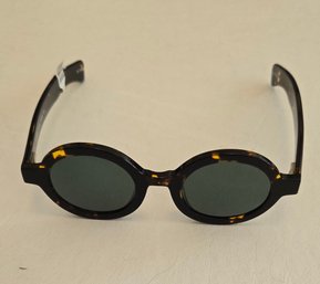 NEW!! Brownie And Co. Round Tortoise Dark Sunglasses With Tag Attached