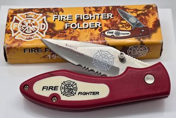 Stainless Steel Firefighter Serrated Folding Knife