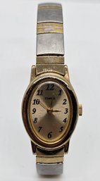 Ladies Timex Two Tone Stretch Band Watch