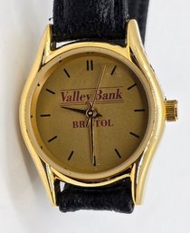 Rare Vintage Valley Bank Advertising Watch