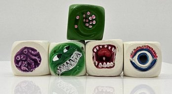 Brand New Set Of 5 Novelty Monster Dice