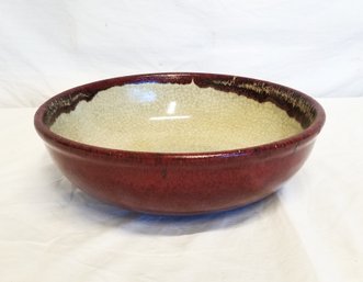 Vintage PIER 1 Imports Crackle Collection 10' Serving/salad Bowl