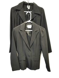 Women's Black Single Breasted Fitted Blazers By XOXO And RAMPAGE Sizes S-M