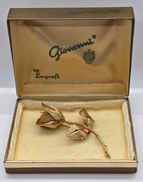 Vintage Giovanni 1960 Legend Of The Christmas Rose Brooch