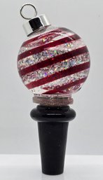 Christmas Ornament Water Globe Wine Bottle Stopper