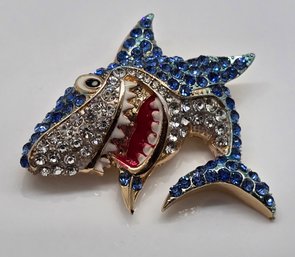 Betsey Johnson Shark Brooch