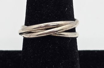 Vintage Sterling Silver Triple Ring