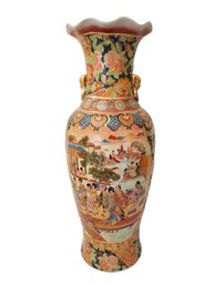 24' Hand Painted Chinese Ceramic Vase