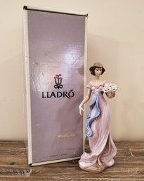 Lovely Vintage Lladro Porcelain 'spring Flirtation' Figurine #6365 With Box   (Lot F)