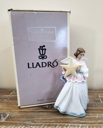 Lovely Vintage Lladro 'angel Of The Stars' Porcelain Figurine #6132 (lot K)