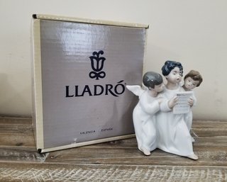 Vintage Lladro Porcelain 'three Angels Group' Figurine  #4542 (lot L)