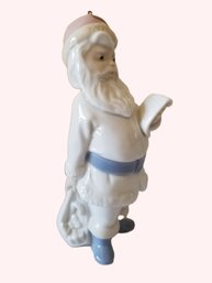 Vintage Lladro 5842 'Santa Claus' Porcelain Christmas Ornament Made In 1991