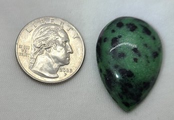 54.60 CT Red Green Bi-color Ruby In Zoisite Cabochon