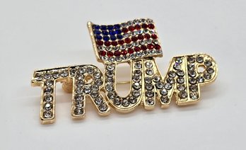 Trump American Flag Brooch