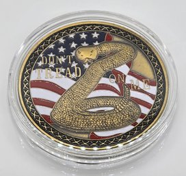 Don't Tread On Me 2nd Amendment Challenge Coin