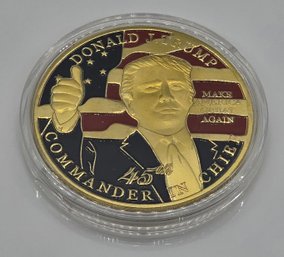 President Trump #45 Collectible Coin In Case