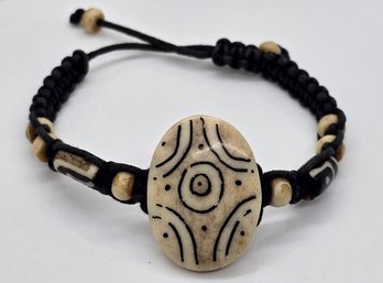 Vintage Carved Bone? Bracelet