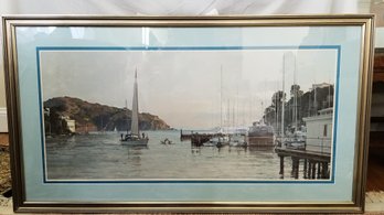 Framed 'Ebb Tide' Print Signed By Artist Christopher Blossom  #84/750