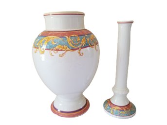 Villeroy & Boch Ceramic Flower Vase & Bud Vase - Made In France