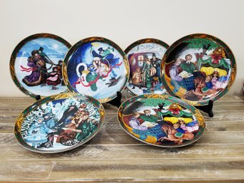 Decorative Collectible Vintage Annual Christmas Wall Plates: Royal Copenhagen Denmark  1991-96