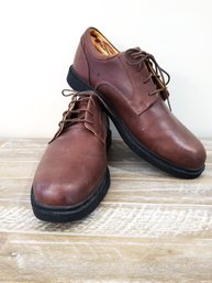 Men's TIMBERLAND Brown Waterproof Leather Plain Toe Oxford Shoes Size 11.5M