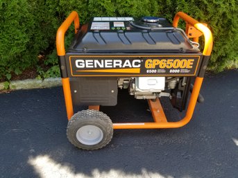 Generac GP6500E Electric Start 6500 Watt Portable Generator