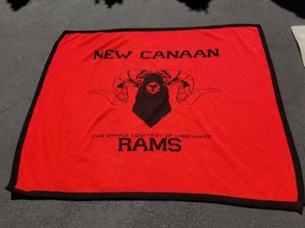 New Canaan Rams Blanket,  Logo Knits Sample