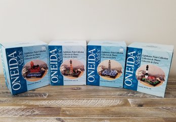 NEW Onedia Studio's Set Of 4 Lighthouse Point Collectibles With Original Box & Packaging  (Lot A)