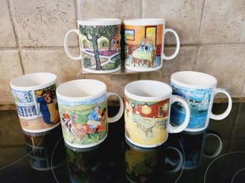 Assortment Of Various Master Impressionists Chaleur Coffee Mugs - Van Gogh, Monet & More