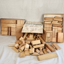 Wooden Building Blocks Large Lot