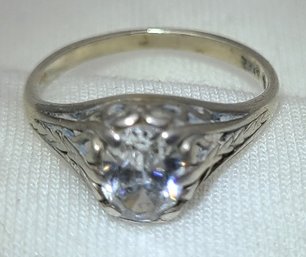 Sterling Silver Size 5 Stunning CZ Ring ~ 1.83 Grams