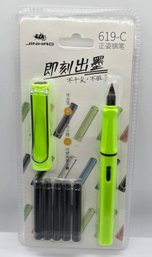 Cool Old Fashioned Green Tip Pen With Ink